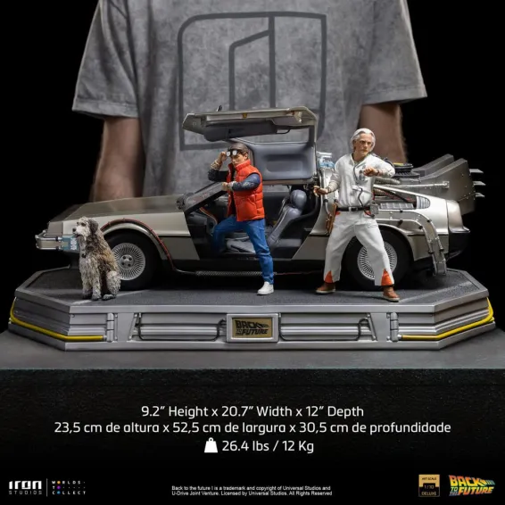 Figura Art Scale 1 10 DeLorean Full Set Deluxe Figura Regreso Al