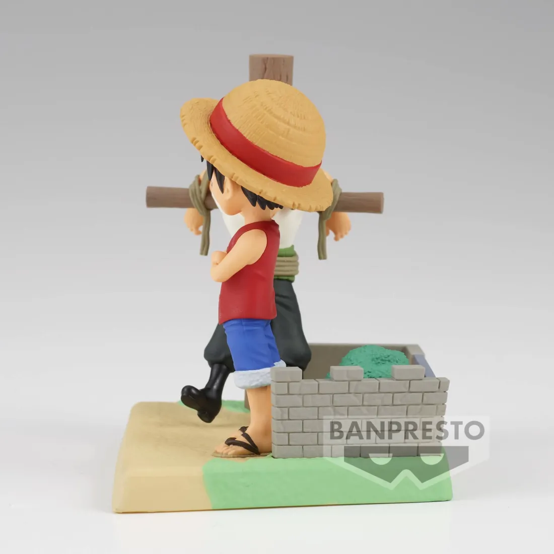 WCF Log Stories Luffy Zoro Figure One Piece Figure Banpresto