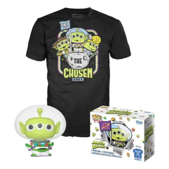 Figura Funko Toy Story - POP! & T-Shirt Alien as Buzz GITD
