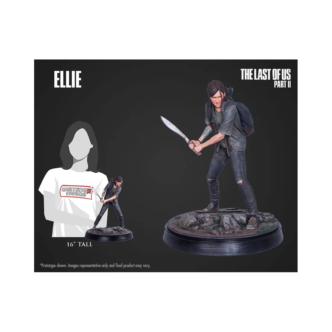 Ellie - The Last of Us - Gaming Heads Statue