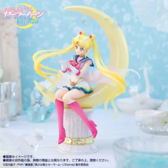 Figurine Tamashii Nations Sailor Moon Eternal - Figuarts Zero Chouette Super Sailor Moon Bright Moon & Legendary Silver Crystal