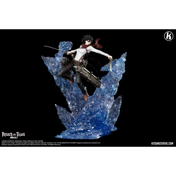 Figurine Kitsune Statue L'Attaque des Titans - Mikasa 4