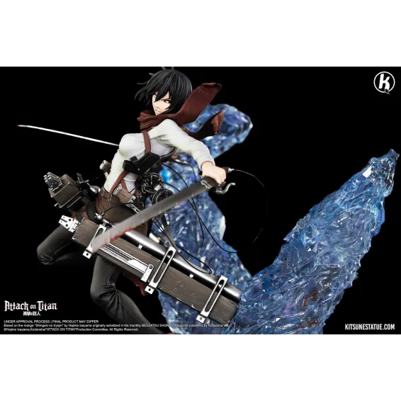 Figurine Kitsune Statue L'Attaque des Titans - Mikasa 7