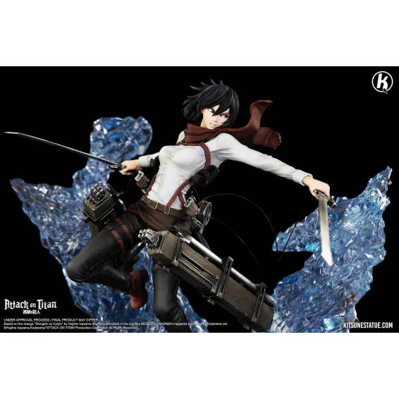 Figura Kitsune Statue Shingeki no Kyojin - Mikasa 8