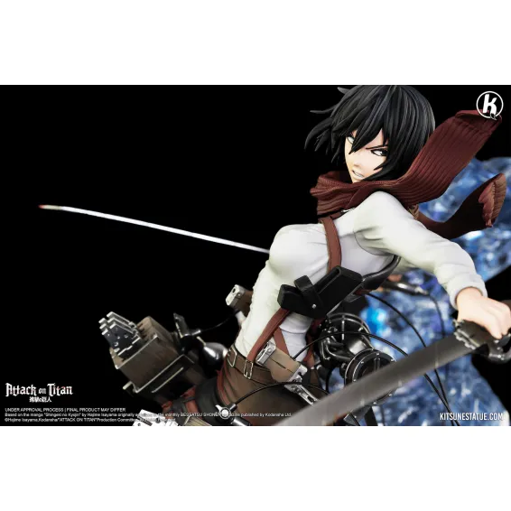 Figurine Kitsune Statue L'Attaque des Titans - Mikasa 10