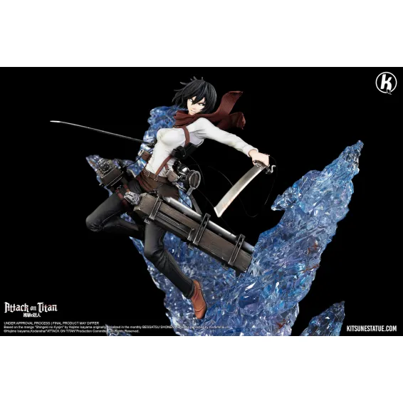 Figurine Kitsune Statue L'Attaque des Titans - Mikasa 11