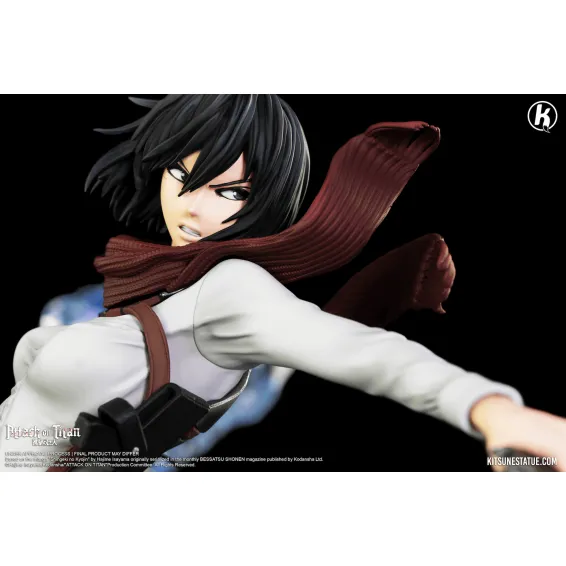 Figurine Kitsune Statue L'Attaque des Titans - Mikasa 19