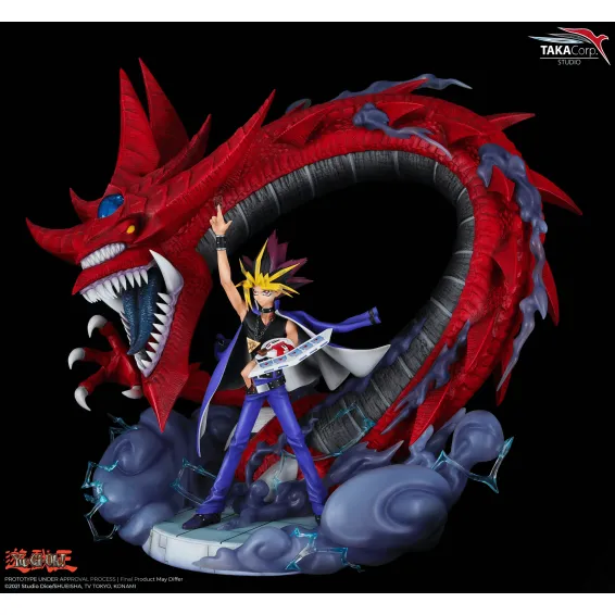 Yu-Gi-Oh! - Yami Yugi & Slifer The sky Dragon Taka Corp statue 3