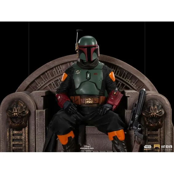 Star Wars: The Mandalorian - Deluxe Art Scale 1/10 - Boba Fett on Throne Figure Iron Studios - 7