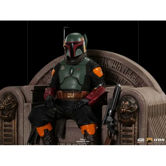 Star Wars: The Mandalorian - Deluxe Art Scale 1/10 - Boba Fett on Throne Figure Iron Studios - 8