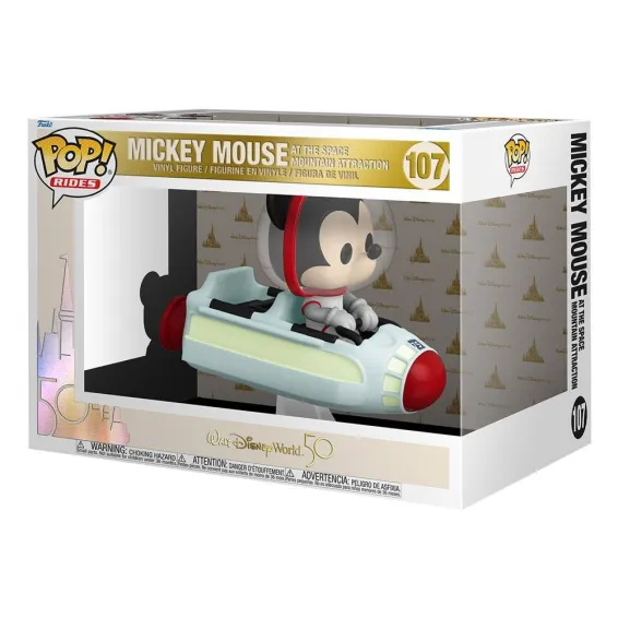 Walt Disney World 50th Anniversary - Figurine Super Deluxe Space Mountain Mickey Mouse Rides POP! Funko - 2