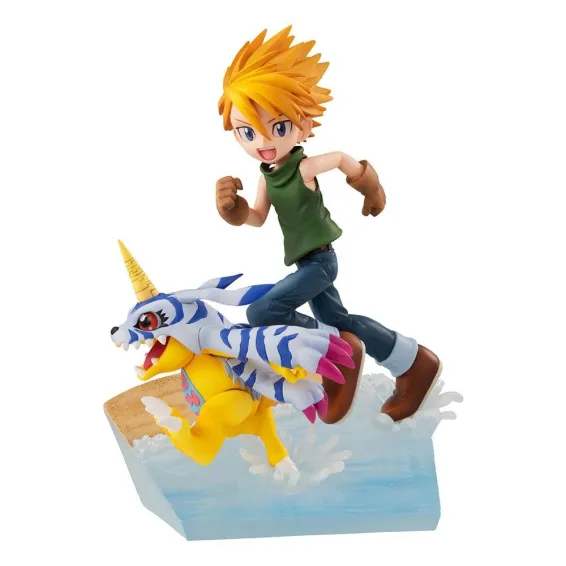 Figurine Megahouse Digimon Adventure - G.E.M. Series Yamato Ishida & Gabumon 2022 Ver.