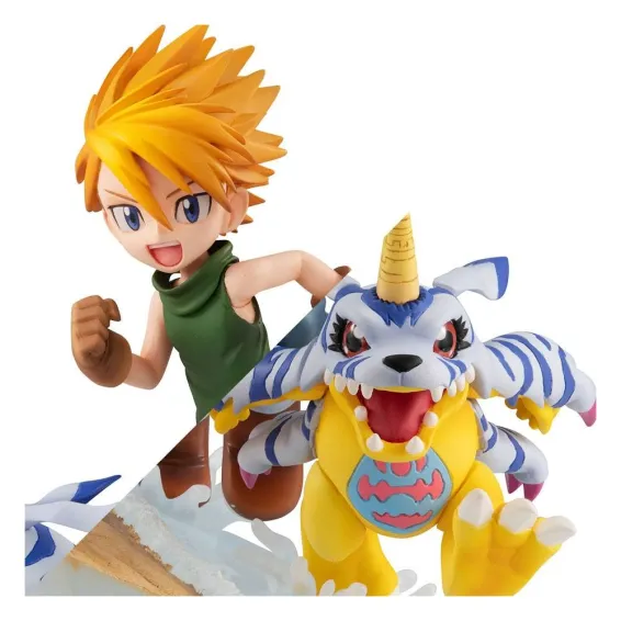 Figurine Megahouse Digimon Adventure - G.E.M. Series Yamato Ishida & Gabumon 2022 Ver. 2