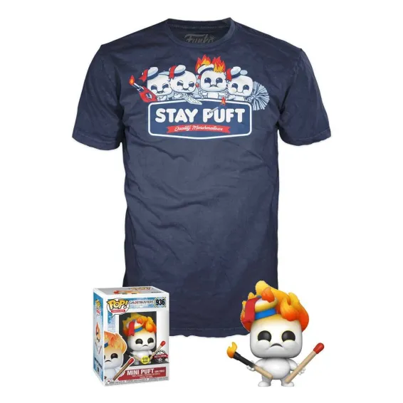 Los cazafantasmas - POP! & T-Shirt Mini Puft (GITD) Special Edition Funko - 1