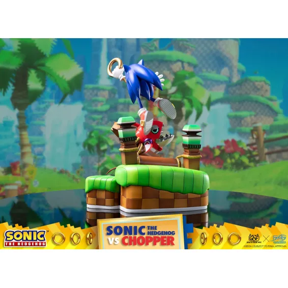 Figurine Sonic Generations - Sonic The Hedgehog vs Chopper Diorama 6