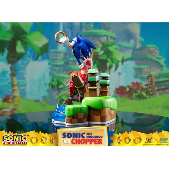 Figurine Sonic Generations - Sonic The Hedgehog vs Chopper Diorama 7