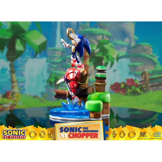 Figurine Sonic Generations - Sonic The Hedgehog vs Chopper Diorama 8