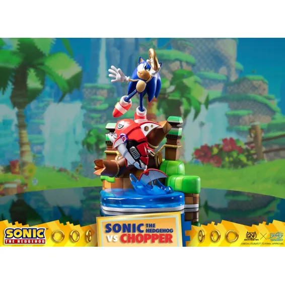 Figurine Sonic Generations - Sonic The Hedgehog vs Chopper Diorama 9