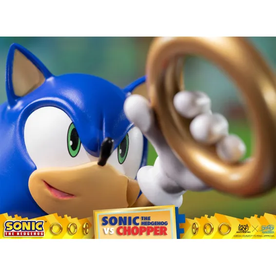 Figurine Sonic Generations - Sonic The Hedgehog vs Chopper Diorama 15