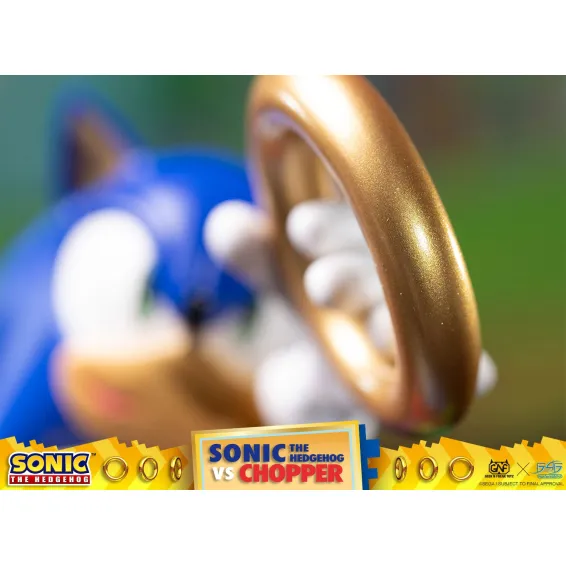 Figurine Sonic Generations - Sonic The Hedgehog vs Chopper Diorama 16