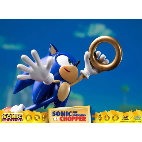 Figurine Sonic Generations - Sonic The Hedgehog vs Chopper Diorama 19