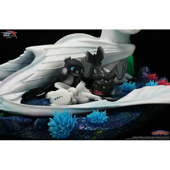 Figurine Taka Corp Dragons - Light Fury & Night Light 7