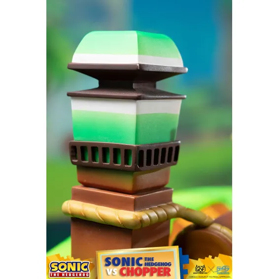 Figurine Sonic Generations - Sonic The Hedgehog vs Chopper Diorama 35