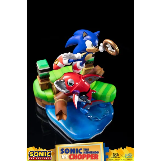 Figurine Sonic Generations - Sonic The Hedgehog vs Chopper Diorama 37