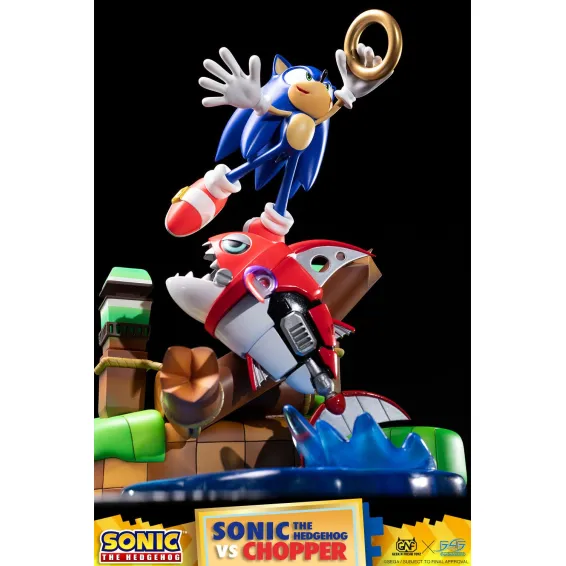 Figurine Sonic Generations - Sonic The Hedgehog vs Chopper Diorama 38