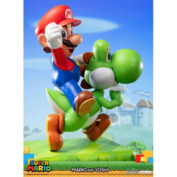 Statue Collector - Nintendo - Mario Et Yoshi - 48cm - Figurine de