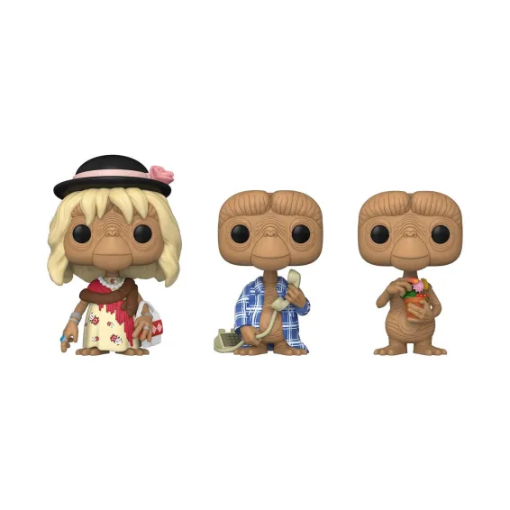 E.T. l'extra-terrestre - Figurine E.T. in Disguise / E.T. in Robe / E.T. with Flowers Special Edition POP! Funko - 1