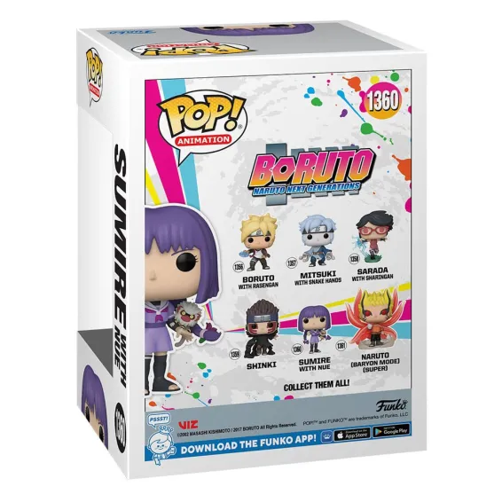 Boruto: Naruto Next Generations - Figura Sumire with Nue POP! Funko - 3