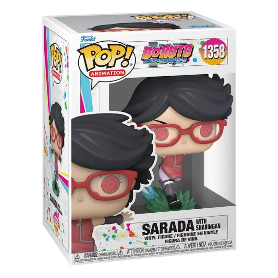 Boruto: Naruto Next Generations - Figura Sarada with Sharingan POP! Funko - 2