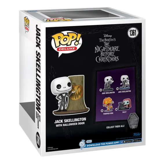 Disney L'Étrange Noël de M. Jack - Figurine Jack Skellington with Halloween Door 1361 POP! Funko - 3