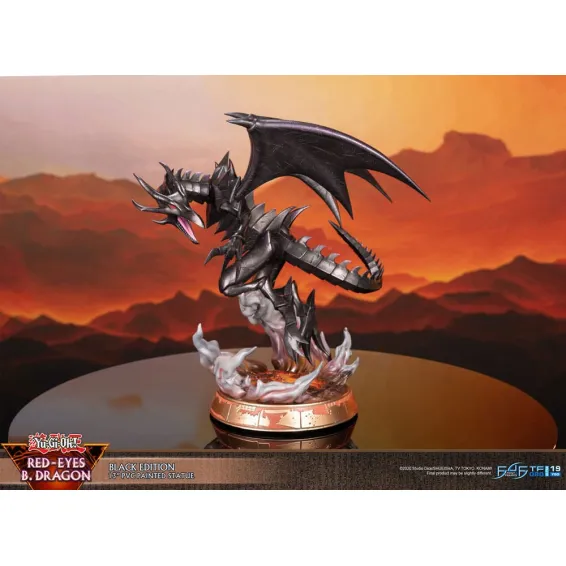 Red Eyes B. Dragon (Black Edition) Statue by First 4 Figures