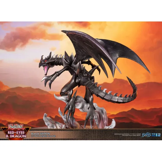 Yu-Gi-Oh! - Figura Red-Eyes Black Dragon Black Version PREPEDIDO First 4 Figures - 12