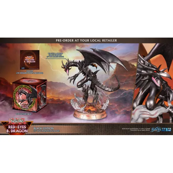 Yu-Gi-Oh! - Figura Red-Eyes Black Dragon Black Version PREPEDIDO First 4 Figures - 22