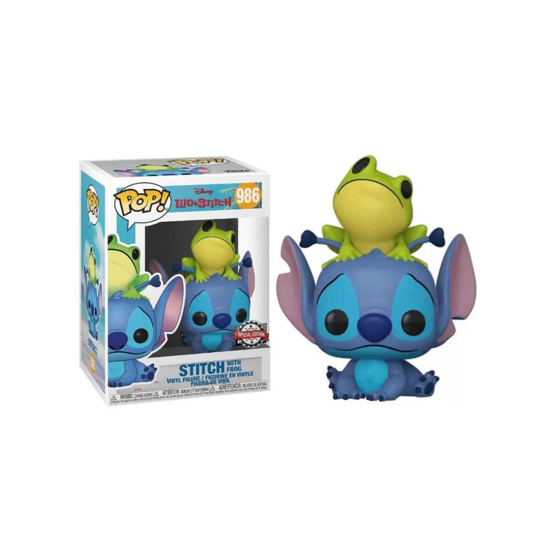 Stitch with Frog Special Edition 986 Figure, Disney Lilo & Stitch Figure