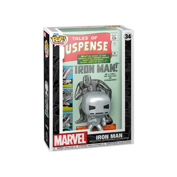 Marvel - Comic Cover - Figura Iron Man 34 POP! Funko - 2