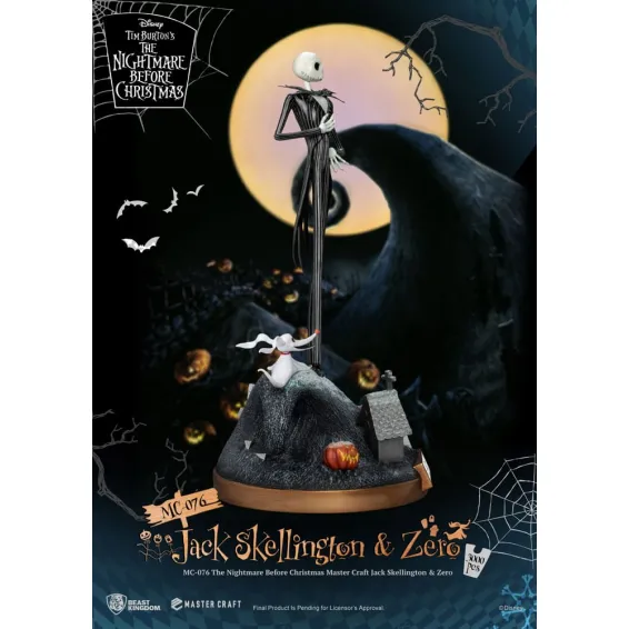 Disney L'Étrange Noël de M. Jack - Master Craft - Figurine Jack Skellington & Zero Beast Kingdom - 2