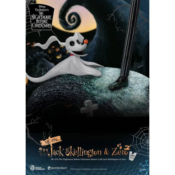 Disney L'Étrange Noël de M. Jack - Master Craft - Figurine Jack Skellington & Zero Beast Kingdom - 7