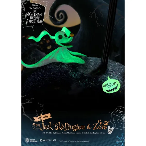 Disney L'Étrange Noël de M. Jack - Master Craft - Figurine Jack Skellington & Zero Beast Kingdom - 9