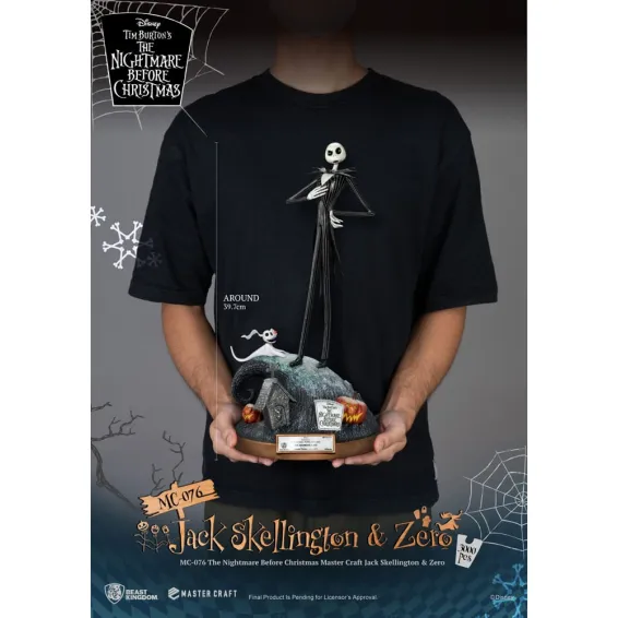 Disney L'Étrange Noël de M. Jack - Master Craft - Figurine Jack Skellington & Zero Beast Kingdom - 10