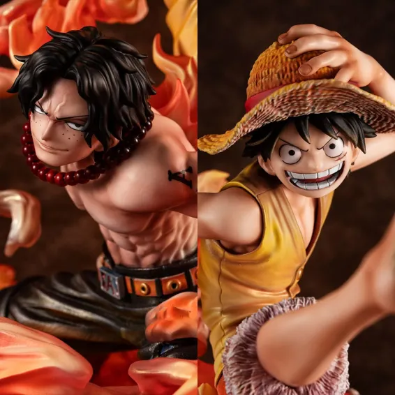 One Piece - Portrait of Pirates NEO-MAXIMUM - Figurine Luffy & Ace Bond between brothers 20th Limited Ver. PRÉCOMMANDE Megahouse