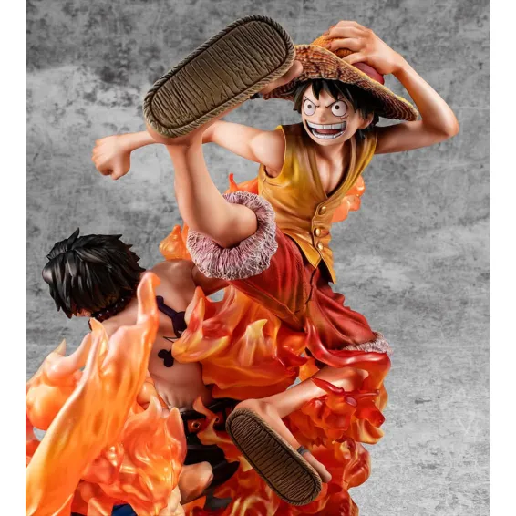 One Piece - Portrait of Pirates NEO-MAXIMUM - Figurine Luffy & Ace Bond between brothers 20th Limited Ver. PRÉCOMMANDE Megahouse