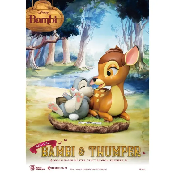 Disney Bambi - Master Craft - Figura Bambi & Thumper PREPEDIDO Beast Kingdom - 2