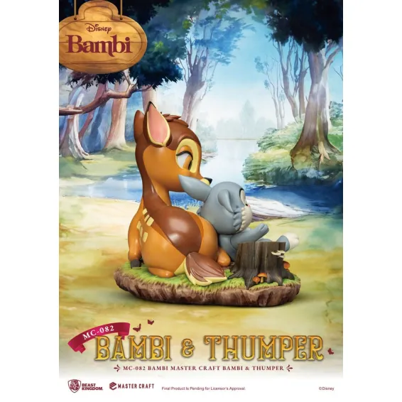 Disney Bambi - Master Craft - Figura Bambi & Thumper PREPEDIDO Beast Kingdom - 4