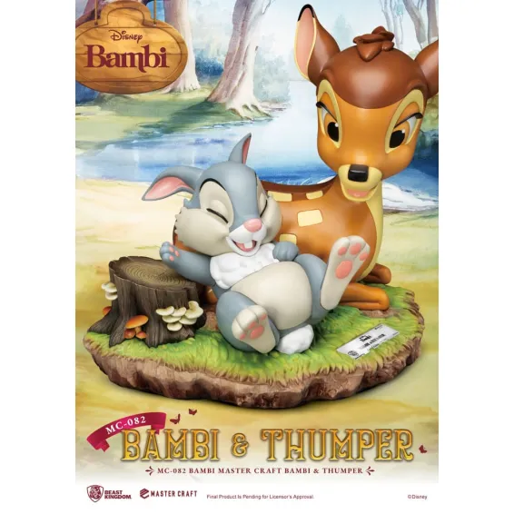 Disney Bambi - Master Craft - Figurine Bambi & Thumper PRÉCOMMANDE Beast Kingdom - 6