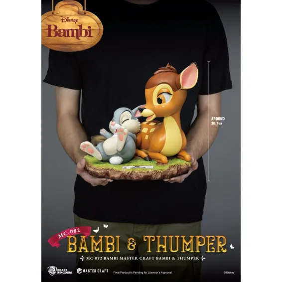 Disney Bambi - Master Craft - Figurine Bambi & Thumper PRÉCOMMANDE Beast Kingdom - 7