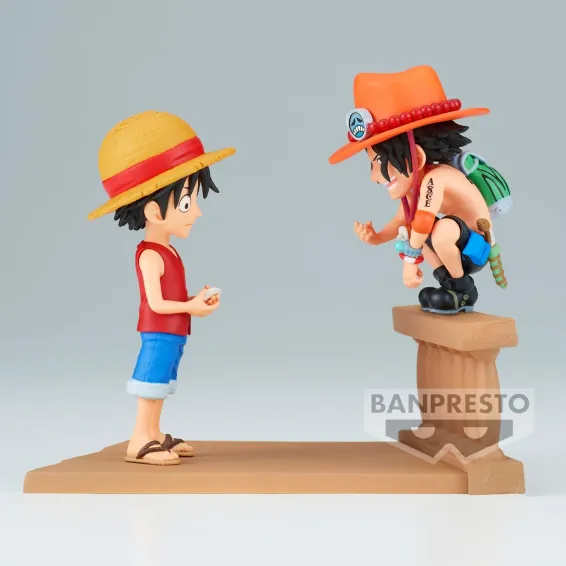 One Piece - WCF Log Stories - Figura Luffy & Ace Banpresto - 1